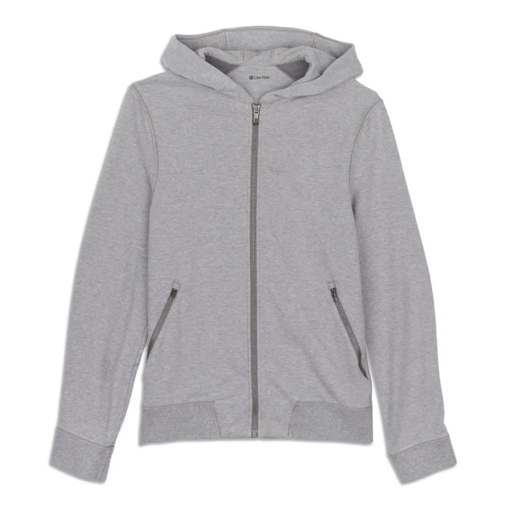 Lululemon Cross Cut Full Zip Hoodie Grey Like New!